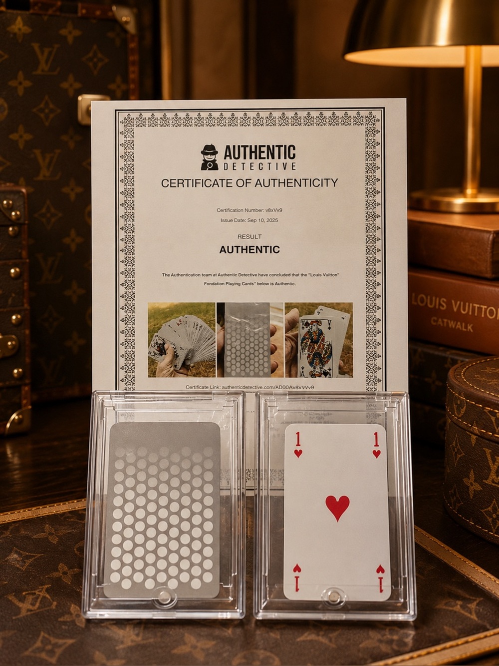Playing Cards / Certificate Display